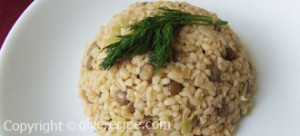 Bulgur Pilaf with Green Lentil