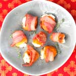 apricots stuffed with cheese and wrapped in bacon Recipes of the week episode 13
