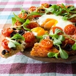 Homemade Pizza With Cherry Tomatoes