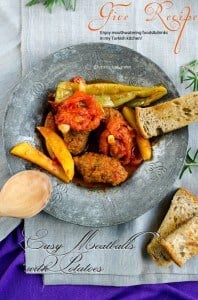 Easy #Meatballs with Potatoes