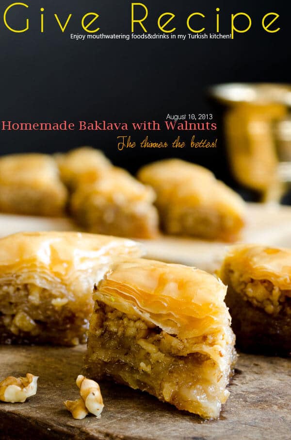 Homemade Baklava for Eid - Give Recipe