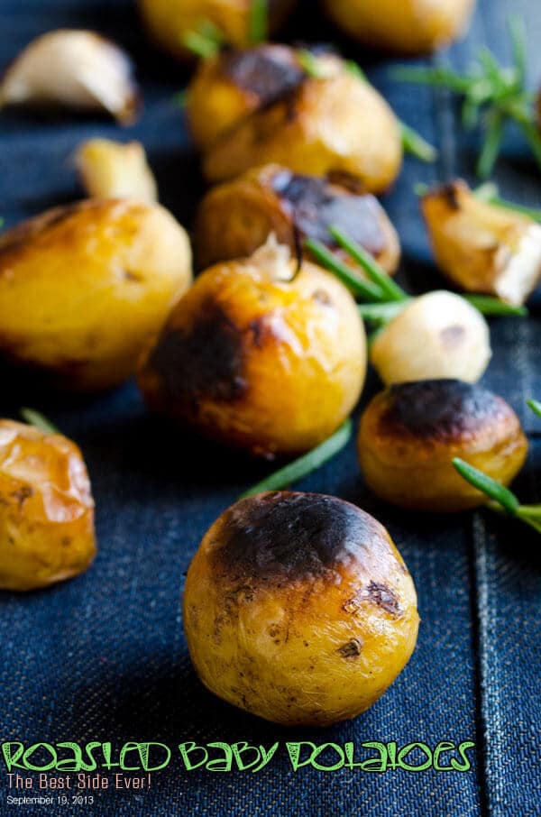 Roasted Baby Potatoes | giverecipe.com | #potatoes #side