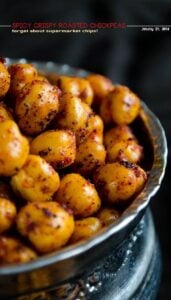 Spicy Crispy Roasted Chickpeas