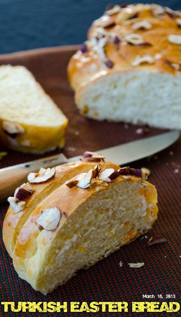 Easter bread | giverecipe.com | €aster #bread #baking #turkish #mahlab