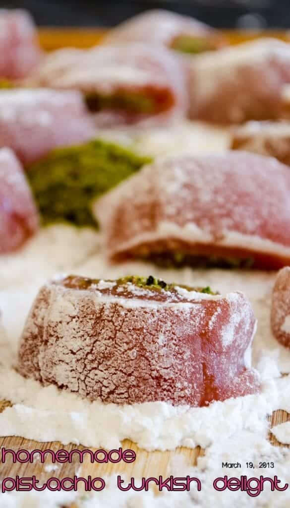 Homemade Turkish Delight | giverecipe.com | #turkish #turkishdelight #lokum #sweet