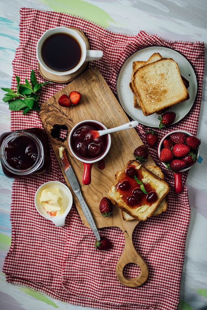 Homemade Strawberry Jam. Easy to make. Only 3 ingredients needed.