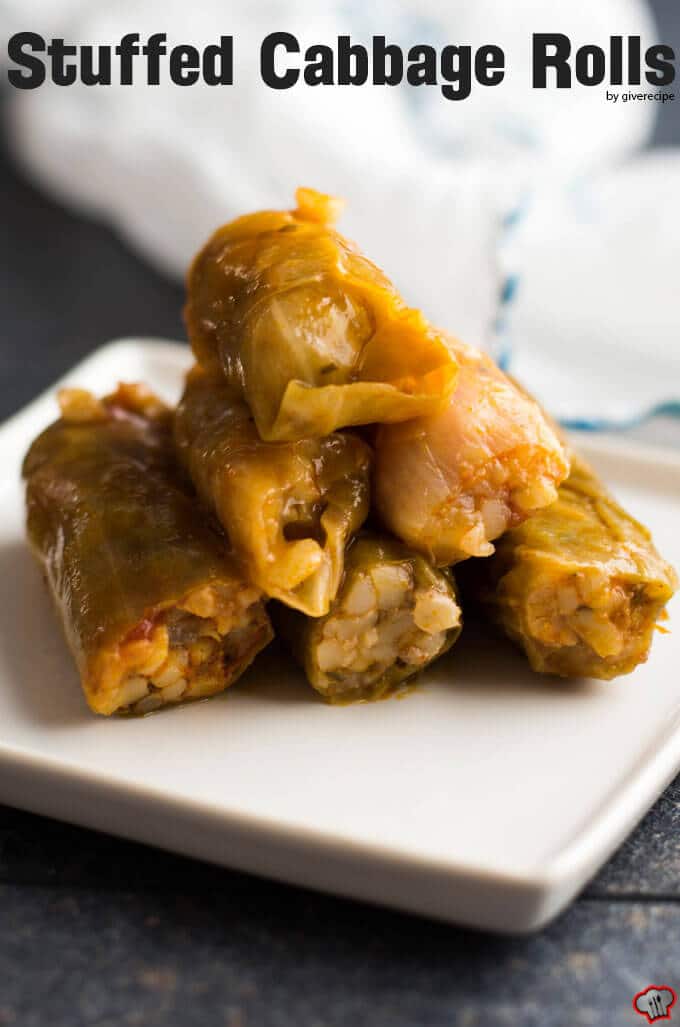 stuffed cabbage rolls | giverecipe.com| #cabbagerolls