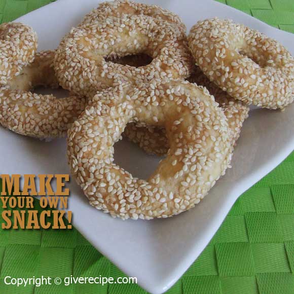 Sesame Rings | giverecipe.com