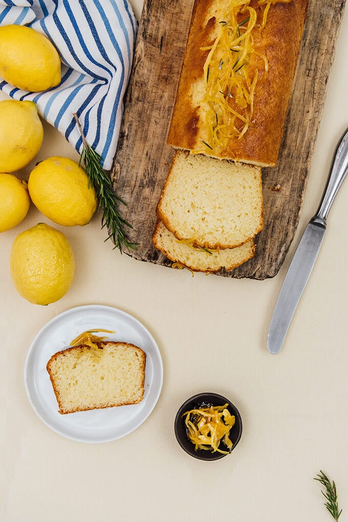 Kefir Lemon Bread bursting with lemon flavor. Kefir makes it light and wonderfully moist. A quick lemon jam for the topping is a bonus.