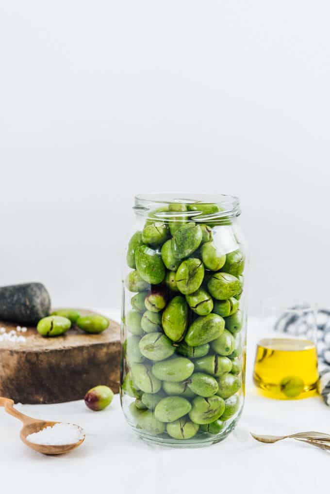 Lye-Cured Green Olives Recipe