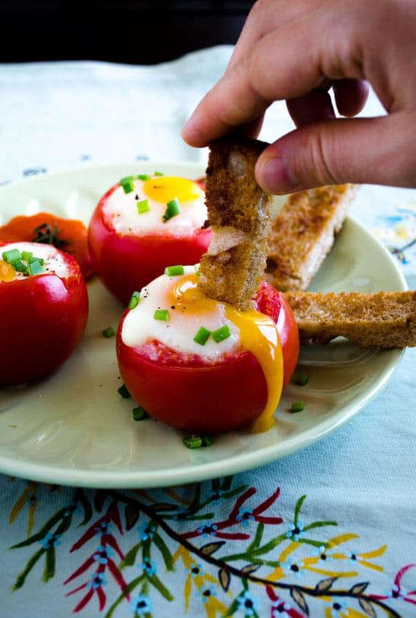 #Egg Stuffed Tomatoes