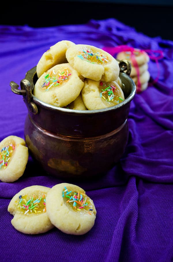 Lemon #Jam #Thumbprint #Cookies