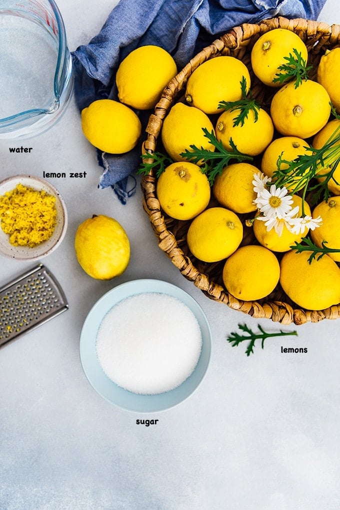 Lemon jam recipe ingredients