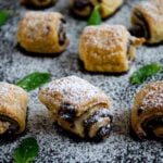 #Involtini di #pasta sfoglia al cioccolato