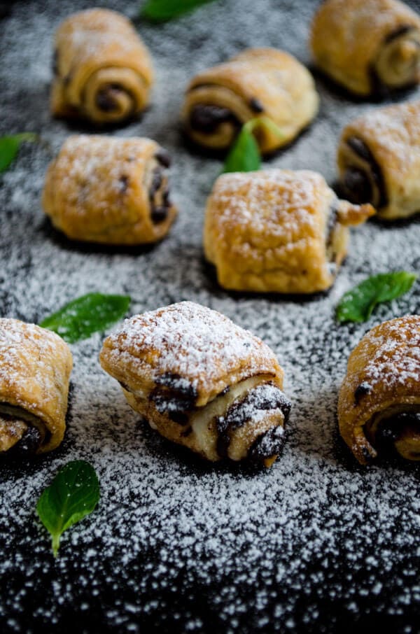 #Chocolate Puff #Pastry Rolls