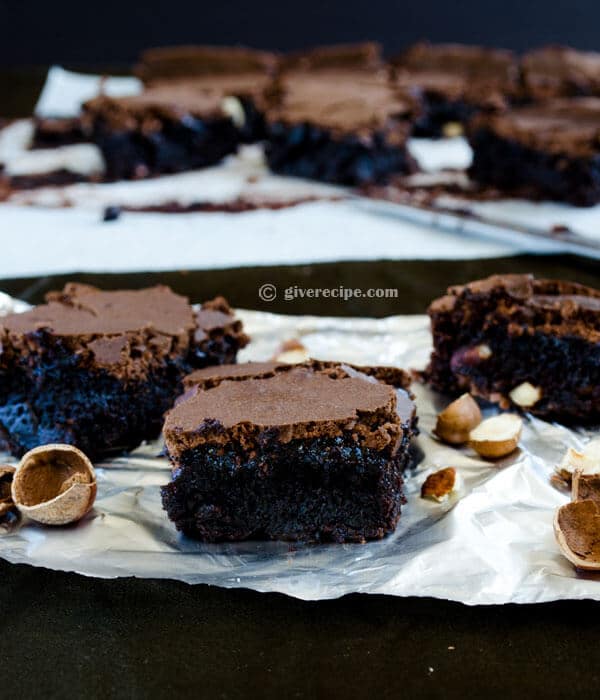 Double Chocolate Brownies | #chocolate #brownies #dessert | giverecipe.com Double Chocolate Brownies | #chocolate #brownies #dessert | giverecipe.com