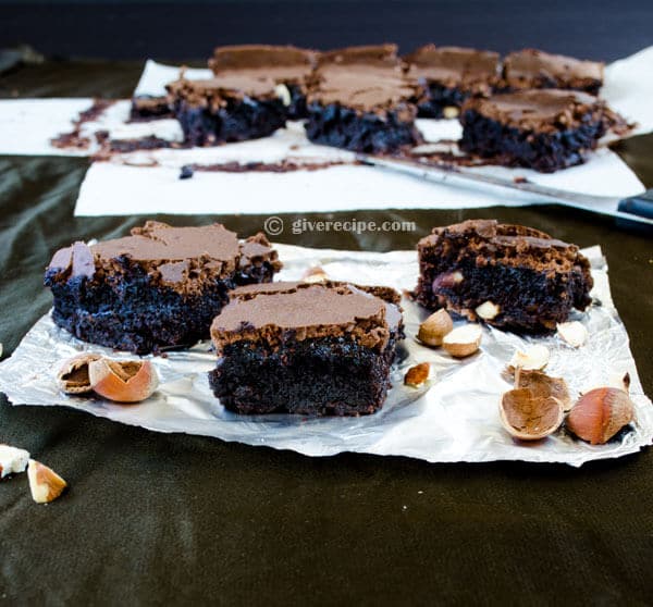 Double Chocolate Brownies | #chocolate #brownies #dessert | giverecipe.com Double Chocolate Brownies | #chocolate #brownies #dessert | giverecipe.com