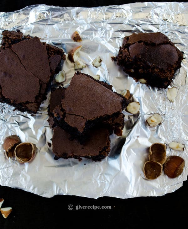 Double Chocolate Brownies | #chocolate #brownies #dessert | giverecipe.com