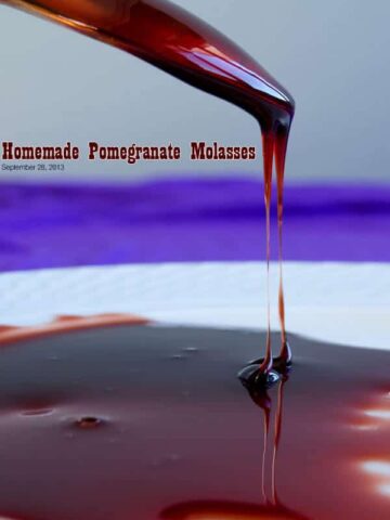 Homemade Pomegranate Molasses | giverecipe.com | #pomegranate #molasses #dressing #middleeast