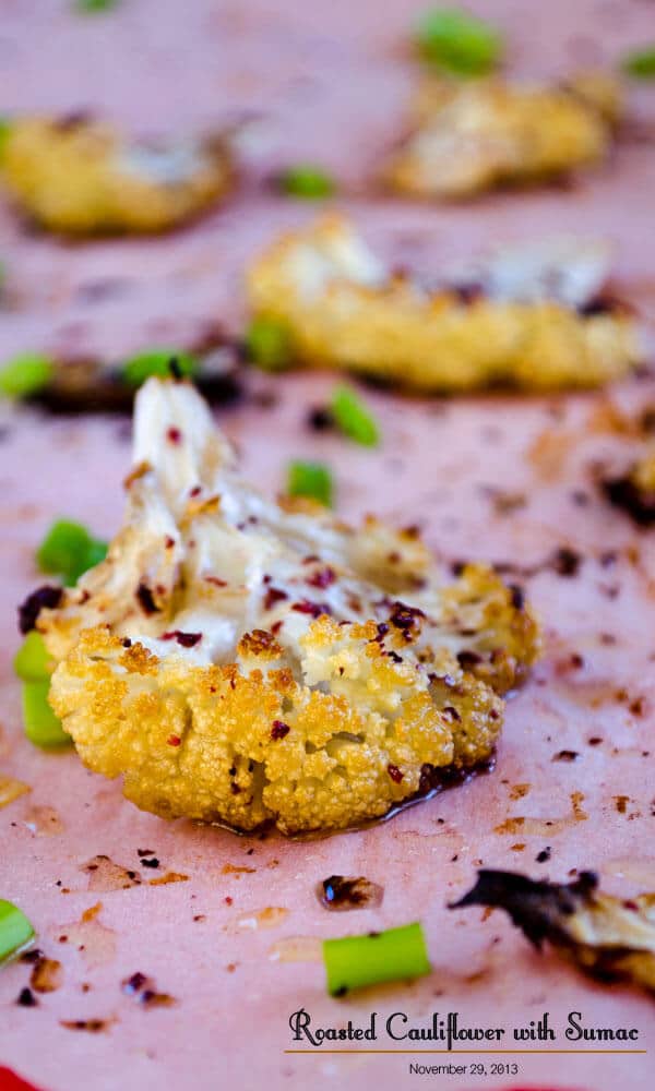 Roasted Cauliflower with Sumac | giverecipe.com | #cauliflower #sumac #appetizer