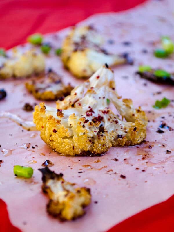 Roasted Cauliflower with Sumac | giverecipe.com | #cauliflower #sumac #appetizer