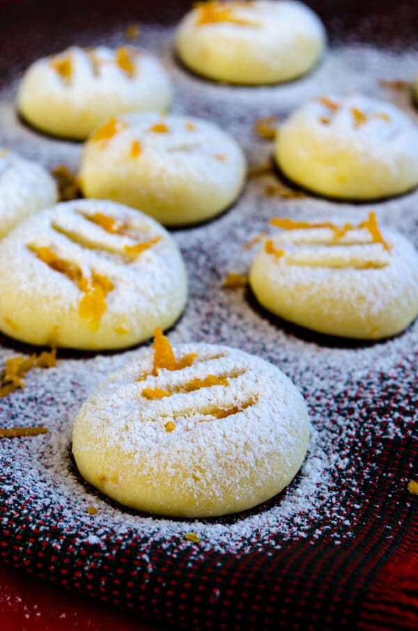 Orange Flour Cookies | giverecipe.com | #cookies #orange #dessert #sweet