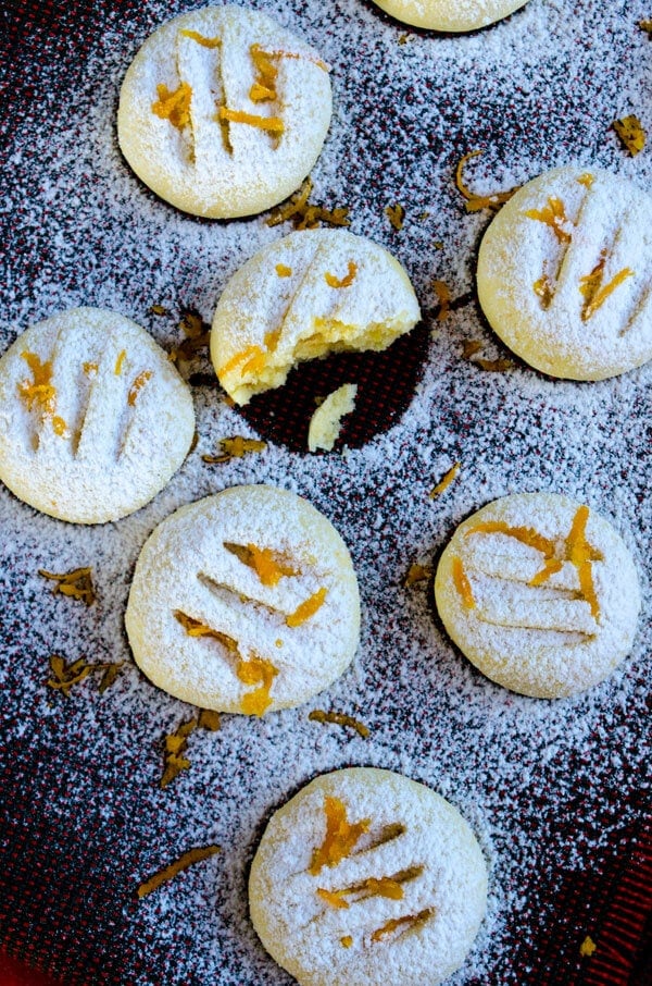 Orange Flour Cookies | giverecipe.com | #cookies #orange #dessert #sweet