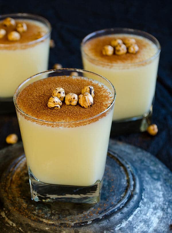 Turkish Boza is a smoothie like fermented drink that is mainly based on bulgur and yeast. It has a sweet and tangy flavor that everyone finds addictive!