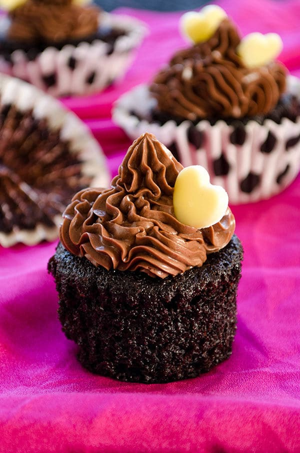 Eggless Chocolate Coffee Cupcakes