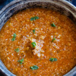 Lentil and bulgur soup with driend mint and chili | giverecipe.com | #soup #lentil #bulgur #driedmint #winter