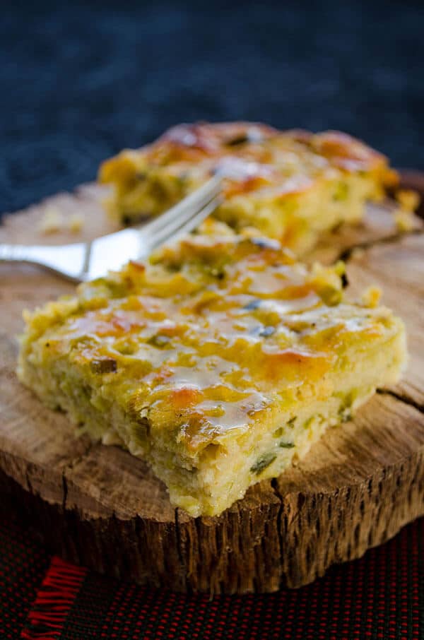 oven-baked leek frittata