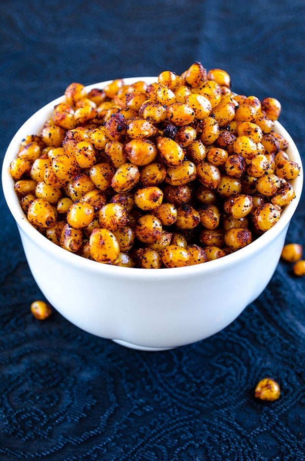 Crunchy Roasted Corns | giverecipe.com | #corn #spicy #snack 