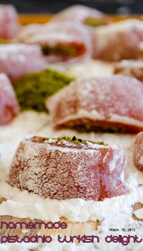 Homemade Turkish Delight With Pistachio