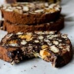 Snickers chocolate salami | giverecipe.com | #chocolate #salami #dessert