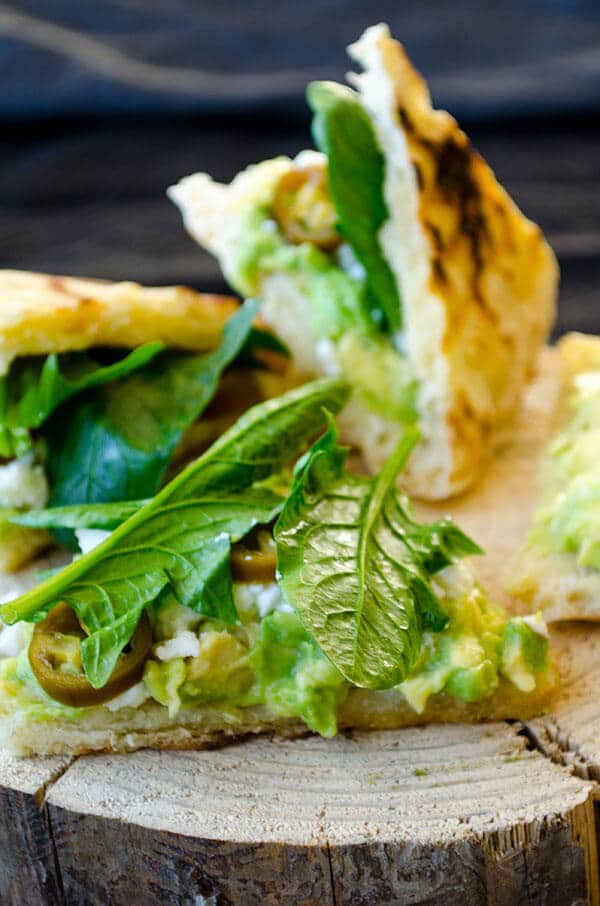 Spinach and avocado sandwich | giverecipe.com | #avocado #healthy #spinach #sandwich