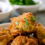 Fried Zucchini Balls | giverecipe.com | #zucchini #balls #vegetarian #meze #appetizer