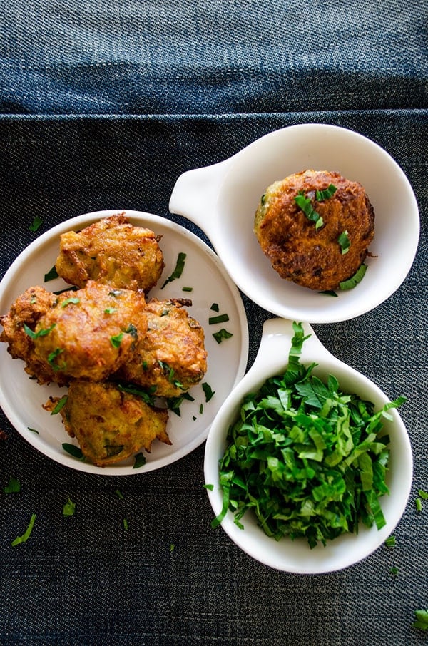 Fried Zucchini Balls | giverecipe.com | #zucchini #balls #vegetarian #meze #appetizer