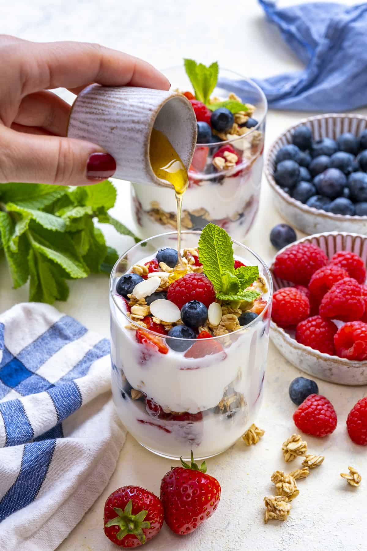 Yogurt Parfaits in a Mason Jar Are Perfect for Breakfasts on the Go