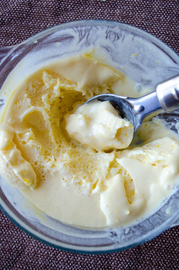 Creamy lemon ice cream loaded with lemon zest and lemon juice. The best refreshing summer treat for lemon lovers.