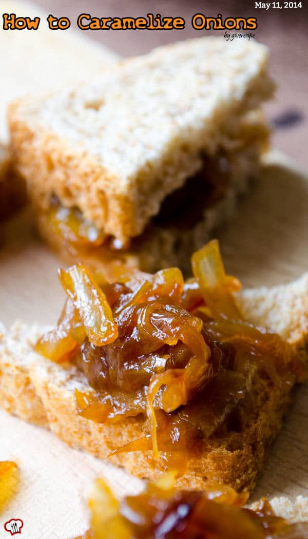 How to Caramelize Onions | giverecipe.com | #onion #snack