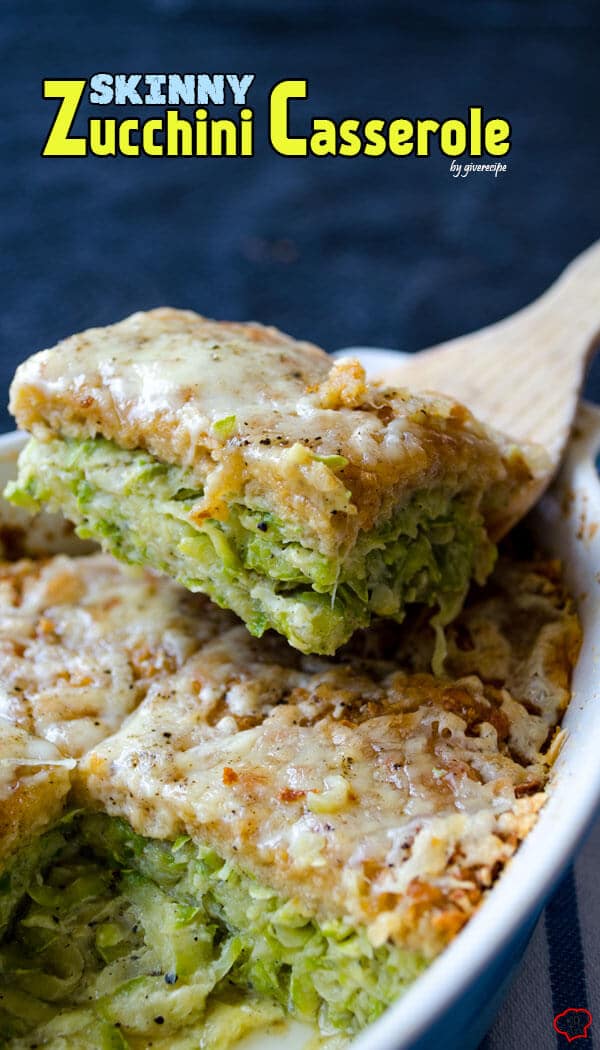 Skinny Zucchini Casserole | giverecipe.com | #zucchini #casserole #vegetarian #summer #skinny