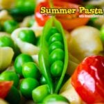 Summer Pasta with Tomatoes and Peas | giverecipe.com | #pasta #tomato #peas #cherrytomatoes #summer