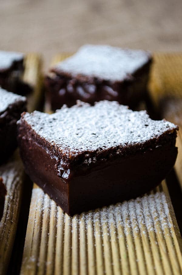 Chocolate Magic Custard Cake | giverecipe.com | #cake #chocolate #custard #dessert