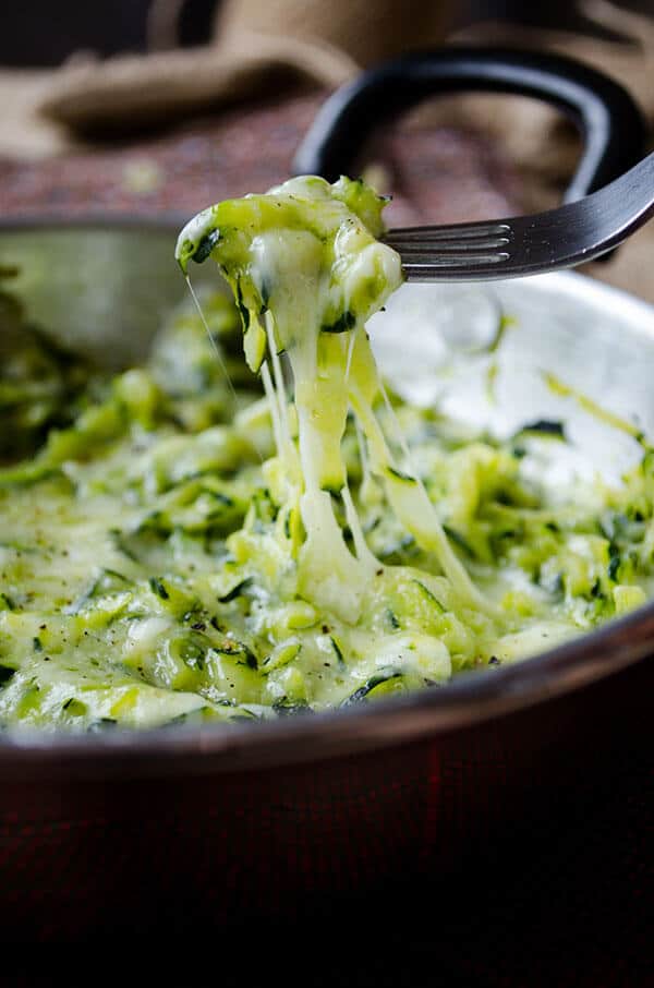 Easy Cheesy Zucchini| giverecipe.com | #zucchini #cheese #side #dip #vegetarian