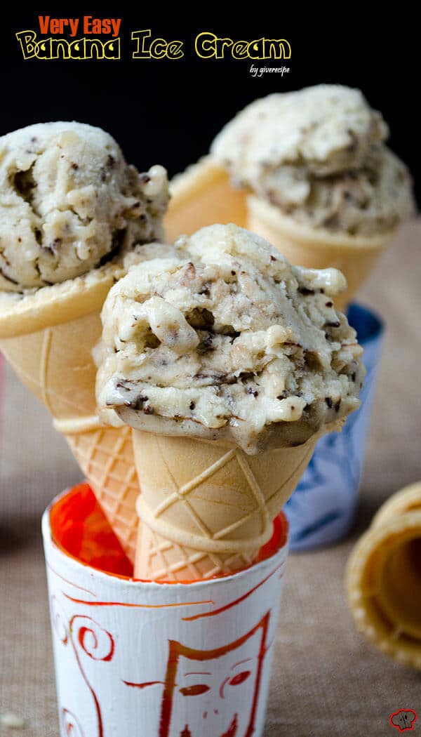 Very Easy Banana Ice Cream | #icecream #banana #summer #dessert