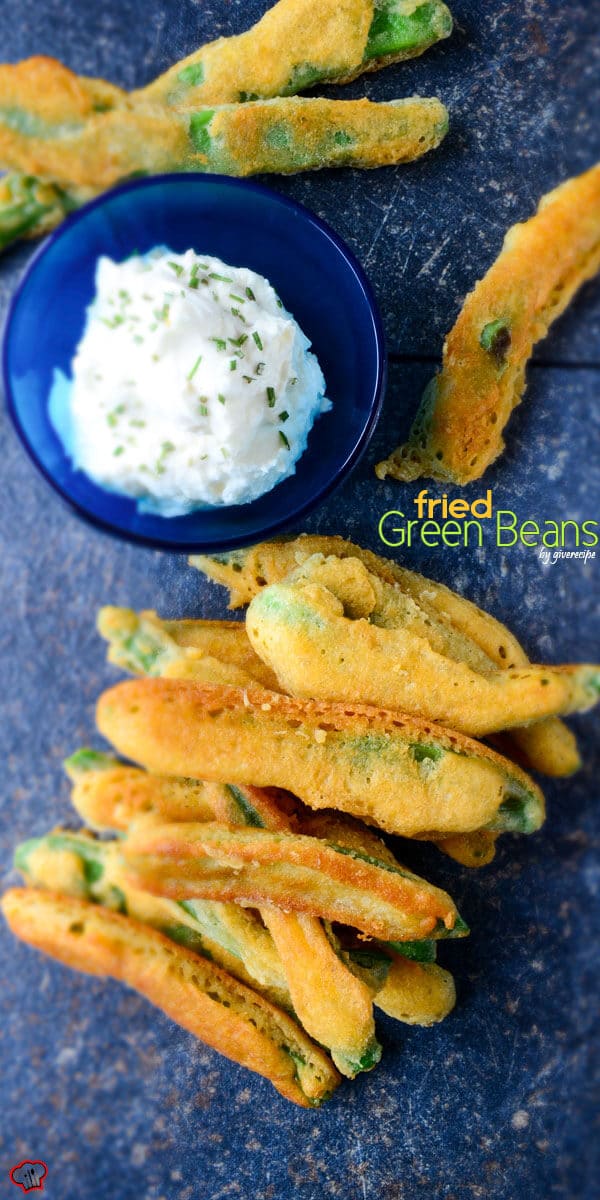Fried Green Beans | giverecipe.com | #greenbeans #appetizer #snack