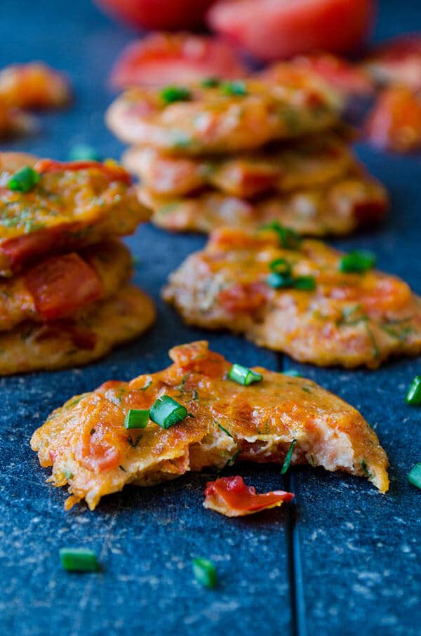 Tomato Fritters | giverecipe.com | #tomatorecipes #summerrecipes #frittersrecipe #tomatofritters