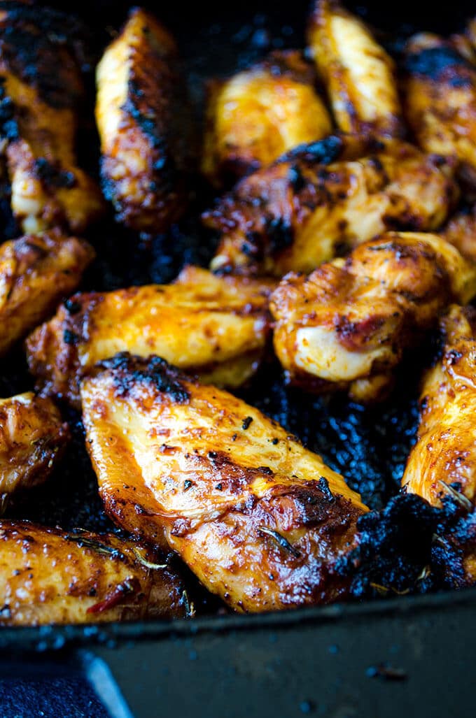 Sticky Chicken Wings | giverecipe.com | #chicken #chickenwings