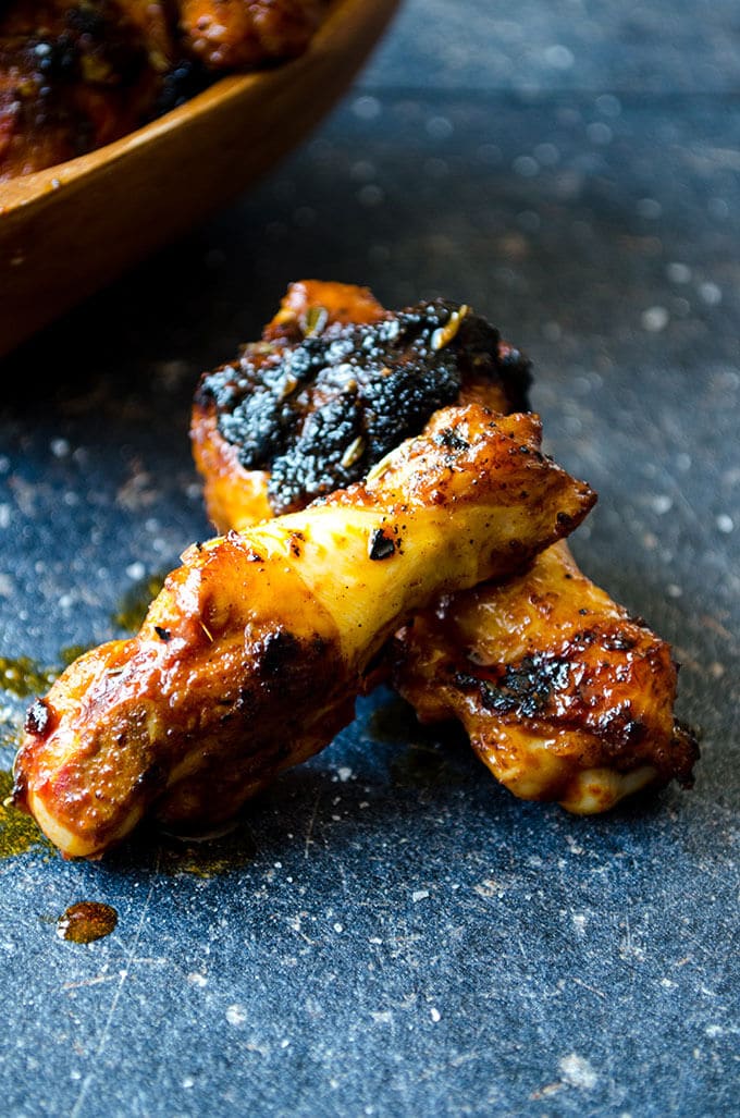 Sticky Chicken Wings | giverecipe.com | #chicken #chickenwings