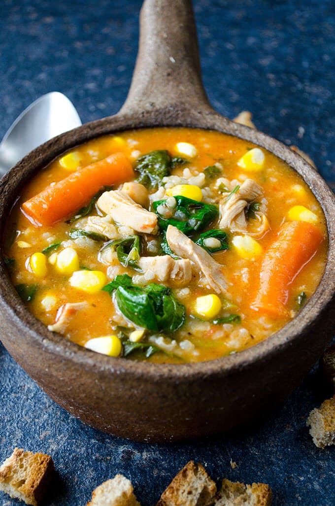 Tomato Chicken Rice Soup - Give Recipe